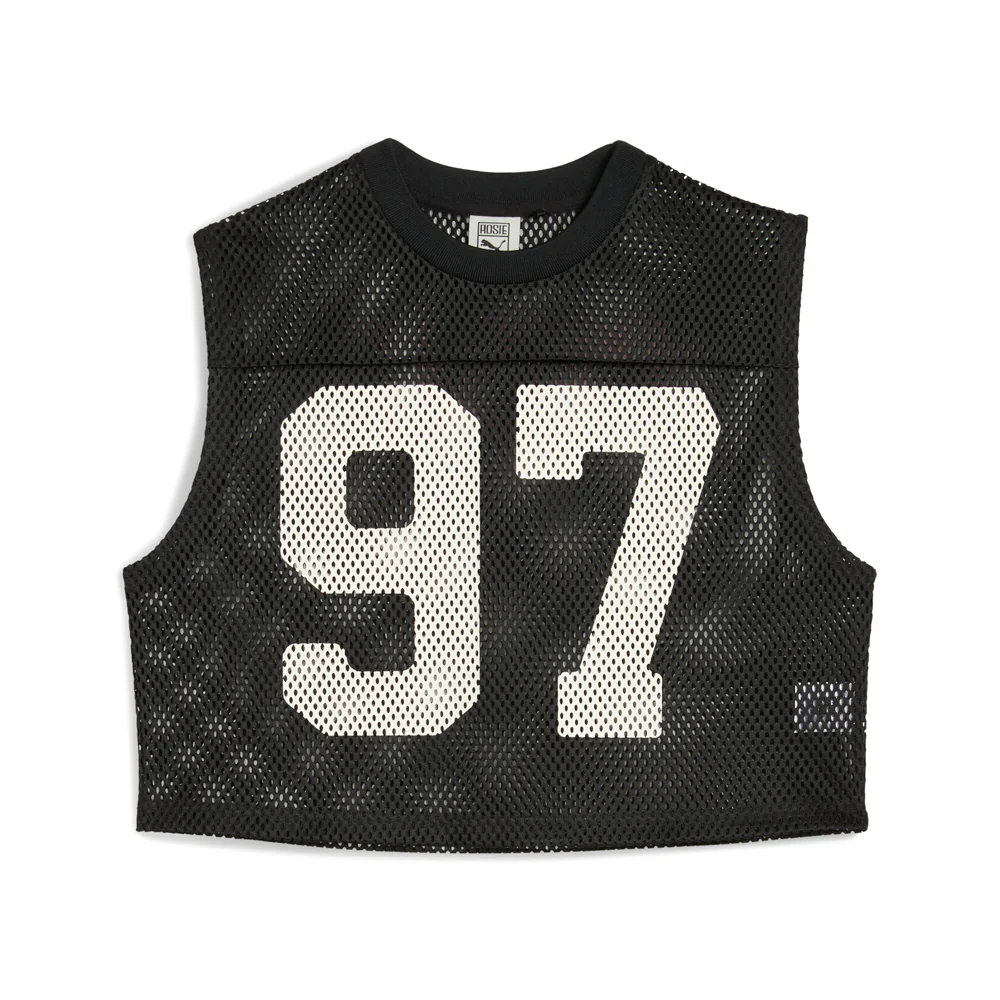 Rose X Relaxed Mesh Crew Neck Tank Top