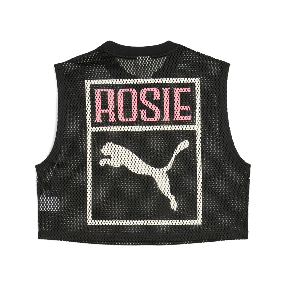 Rose X Relaxed Mesh Crew Neck Tank Top - Image 2