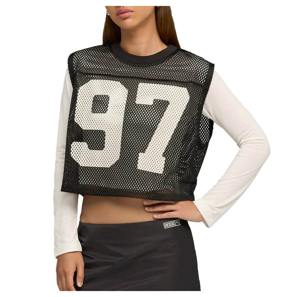 Rose X Relaxed Mesh Crew Neck Tank Top - Image 3