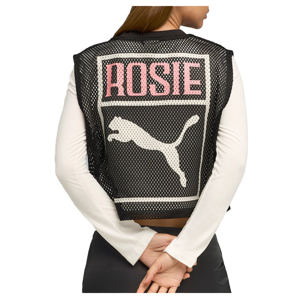 Rose X Relaxed Mesh Crew Neck Tank Top - Image 4