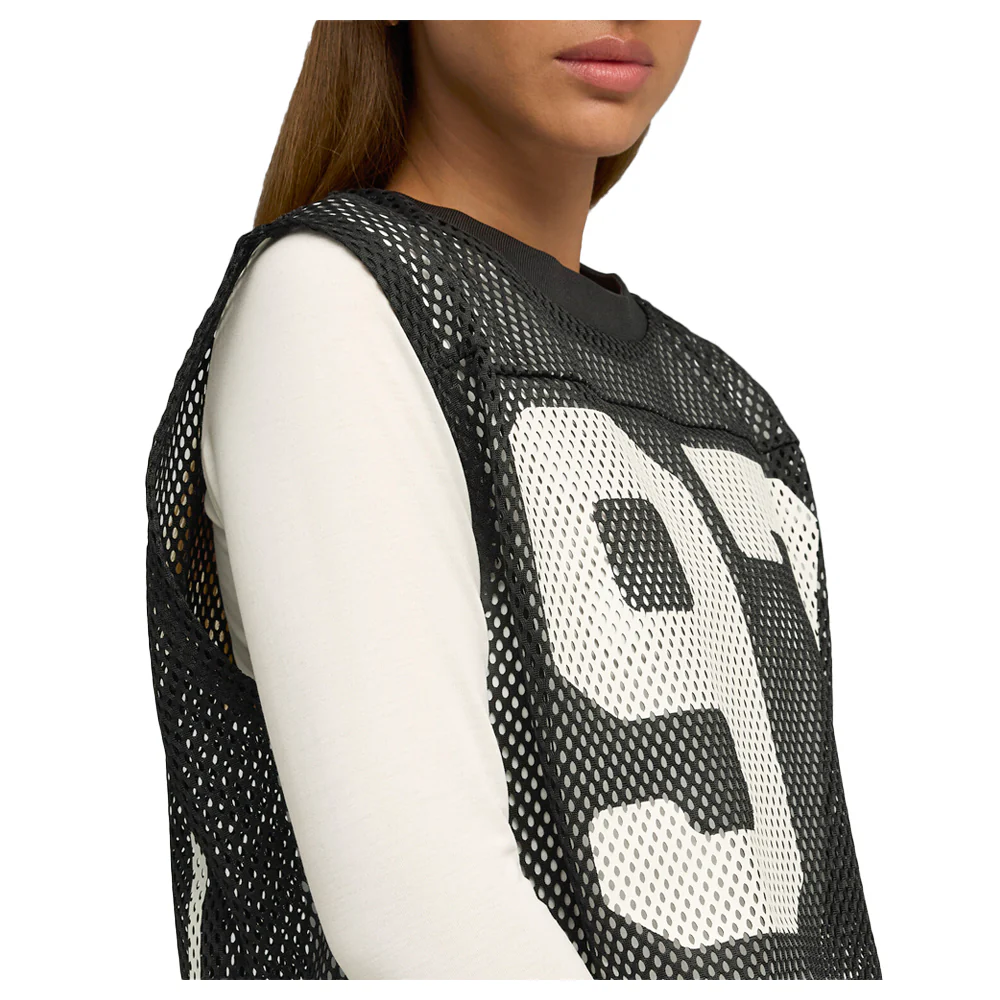 Rose X Relaxed Mesh Crew Neck Tank Top - Image 5