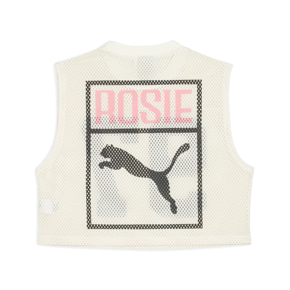 Rose X Relaxed Mesh Crew Neck Tank Top - Image 2