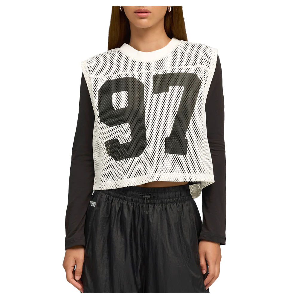 Rose X Relaxed Mesh Crew Neck Tank Top - Image 3
