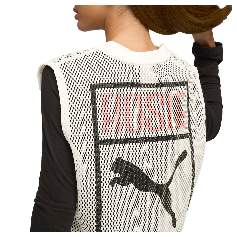 Rose X Relaxed Mesh Crew Neck Tank Top - Image 4
