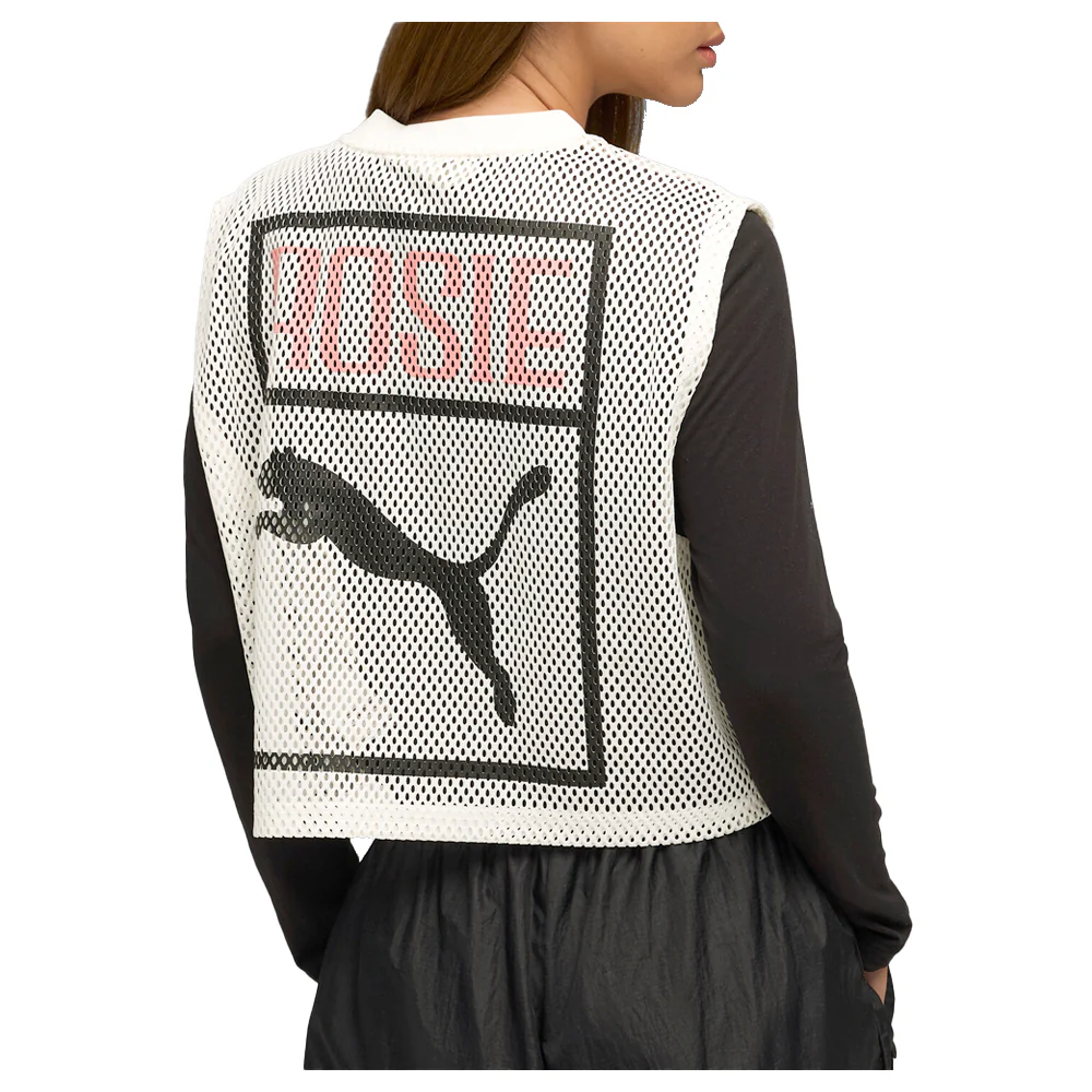 Rose X Relaxed Mesh Crew Neck Tank Top - Image 5