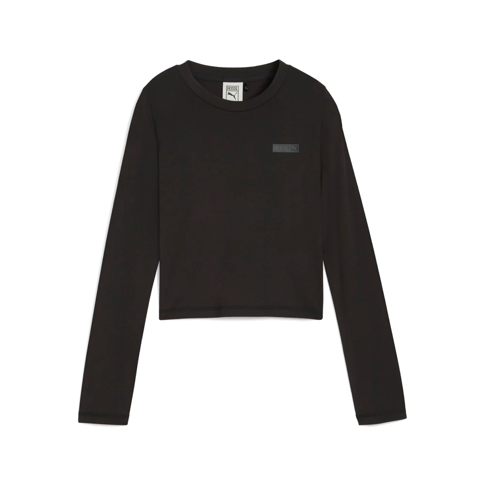 Rose X Slim Crew Neck Long Sleeve Pullover Shirt