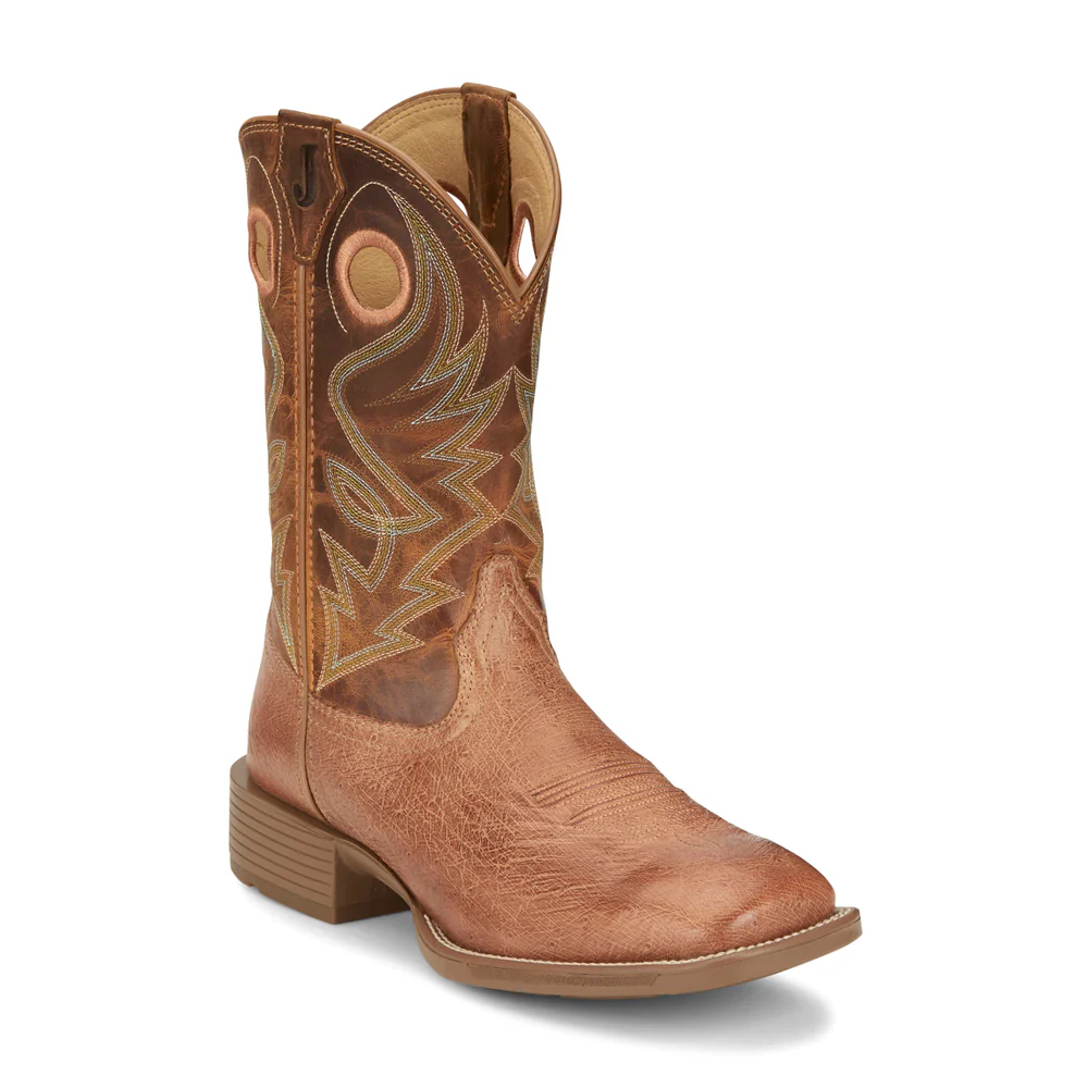 Roswell 11 Inch Embroidered Square Toe Cowboy Boots - Image 2