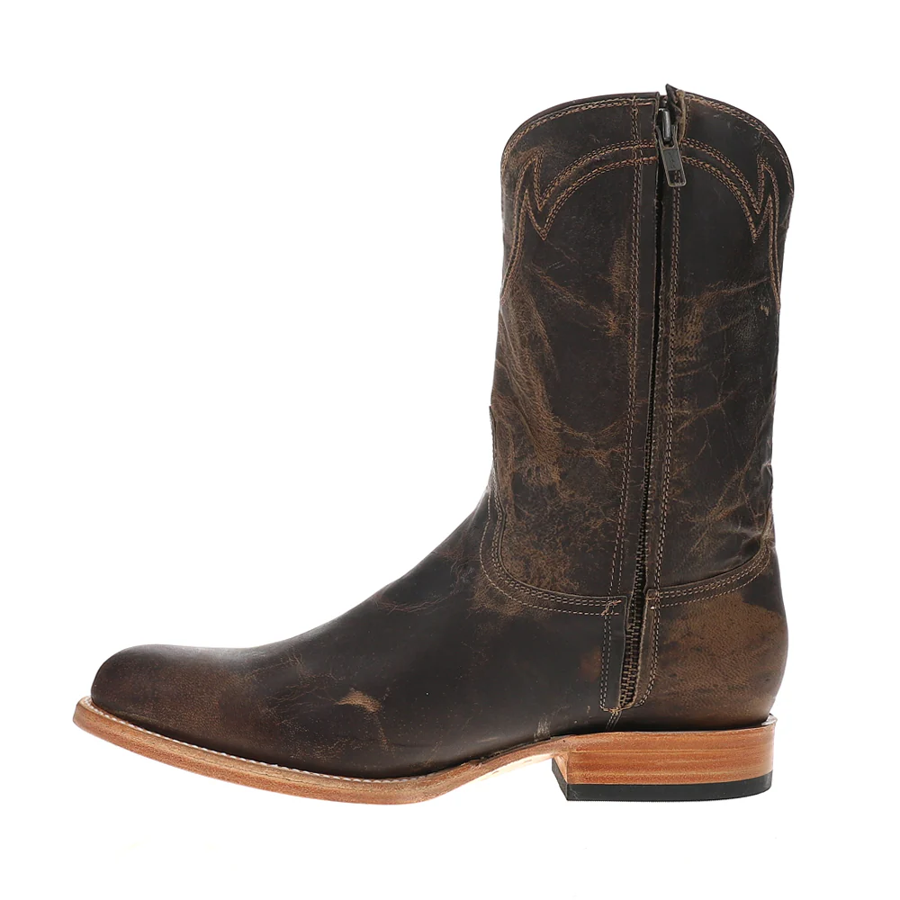 Roughstock Embroidered Round Toe Cowboy Boots - Image 3