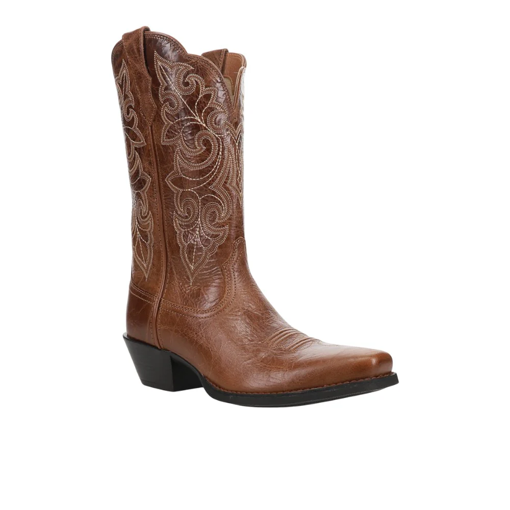 Round Up Embroidery Square Toe Cowboy Boots - Image 2