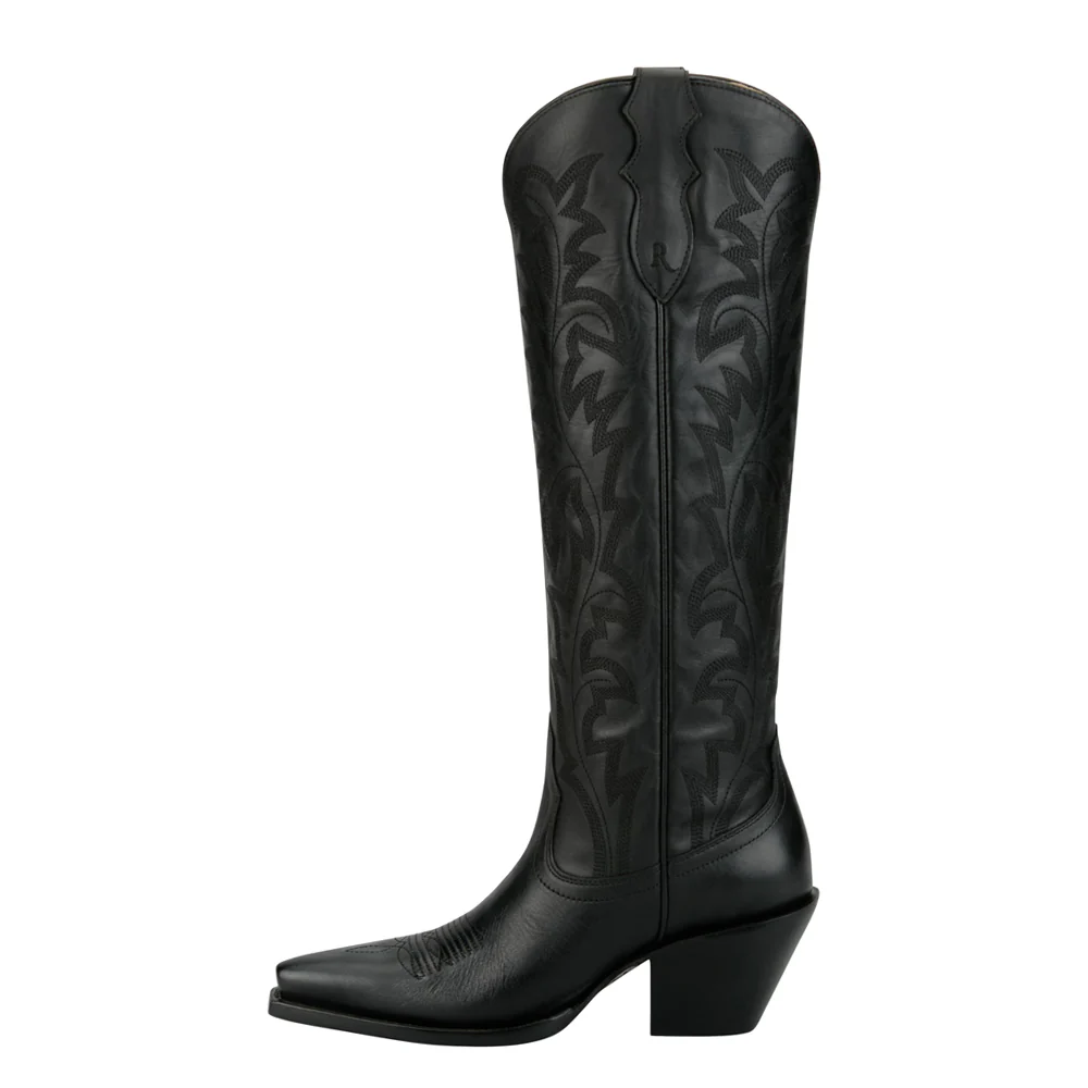 Rumor 17 Inch Embroidered Snip Toe Cowboy Boots - Image 3