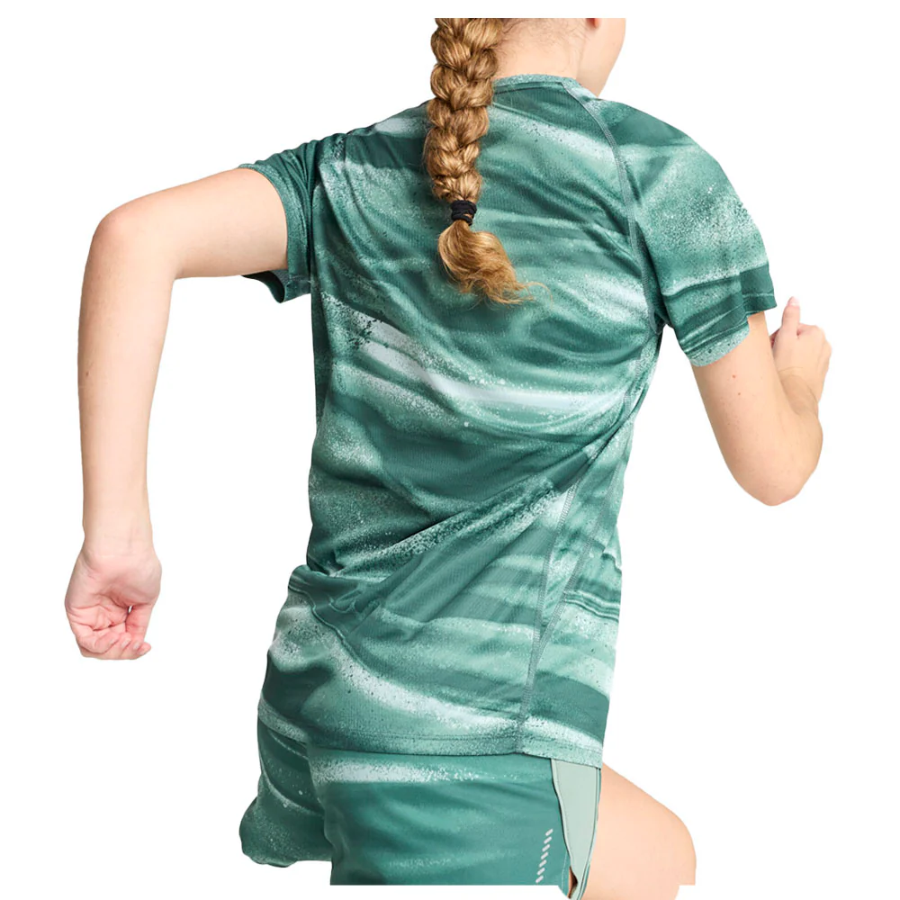 Run Velocity All Over Print Crew Neck Short Sleeve Athletic T-Shirt - Image 4