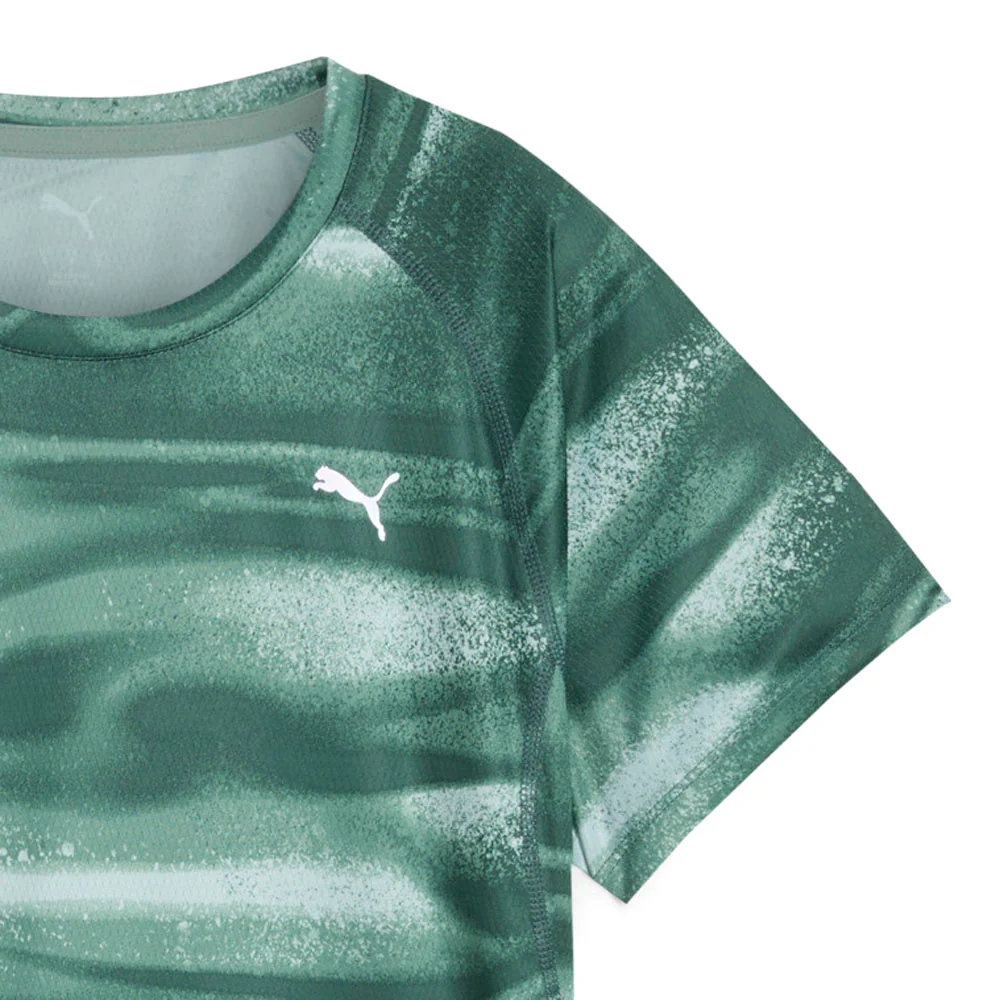 Run Velocity All Over Print Crew Neck Short Sleeve Athletic T-Shirt - Image 5