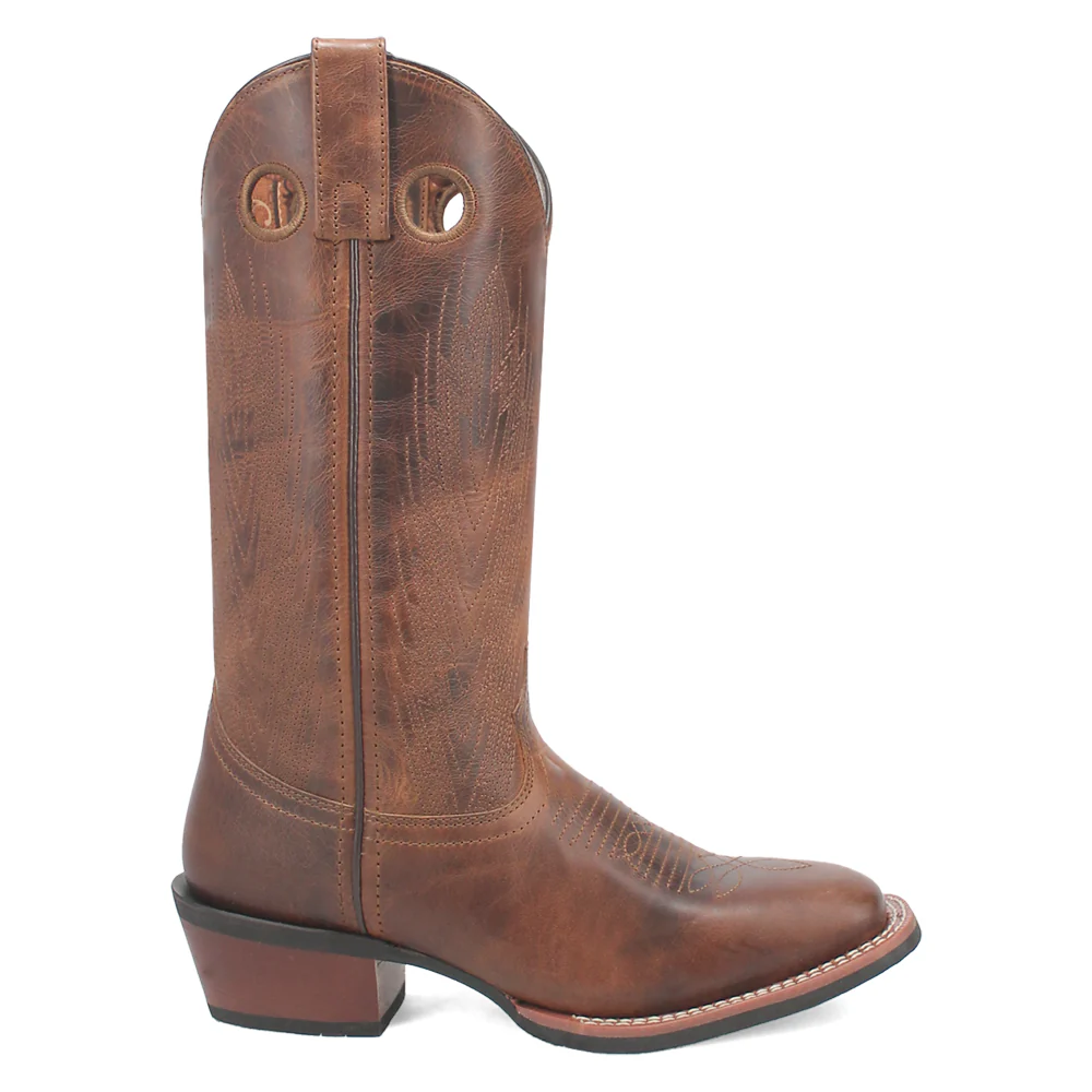 Sable Embroidered Square Toe Cowboy Boots