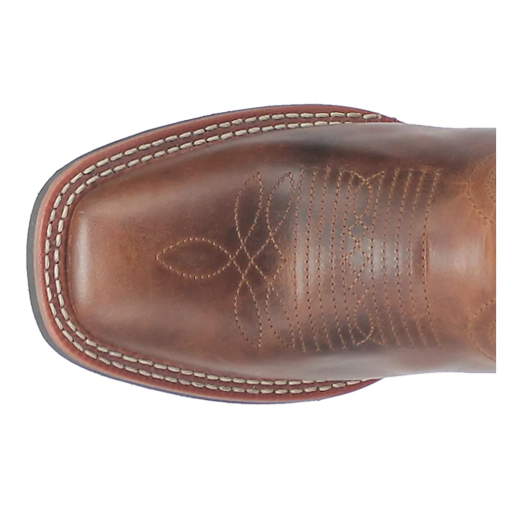 Sable Embroidered Square Toe Cowboy Boots - Image 4