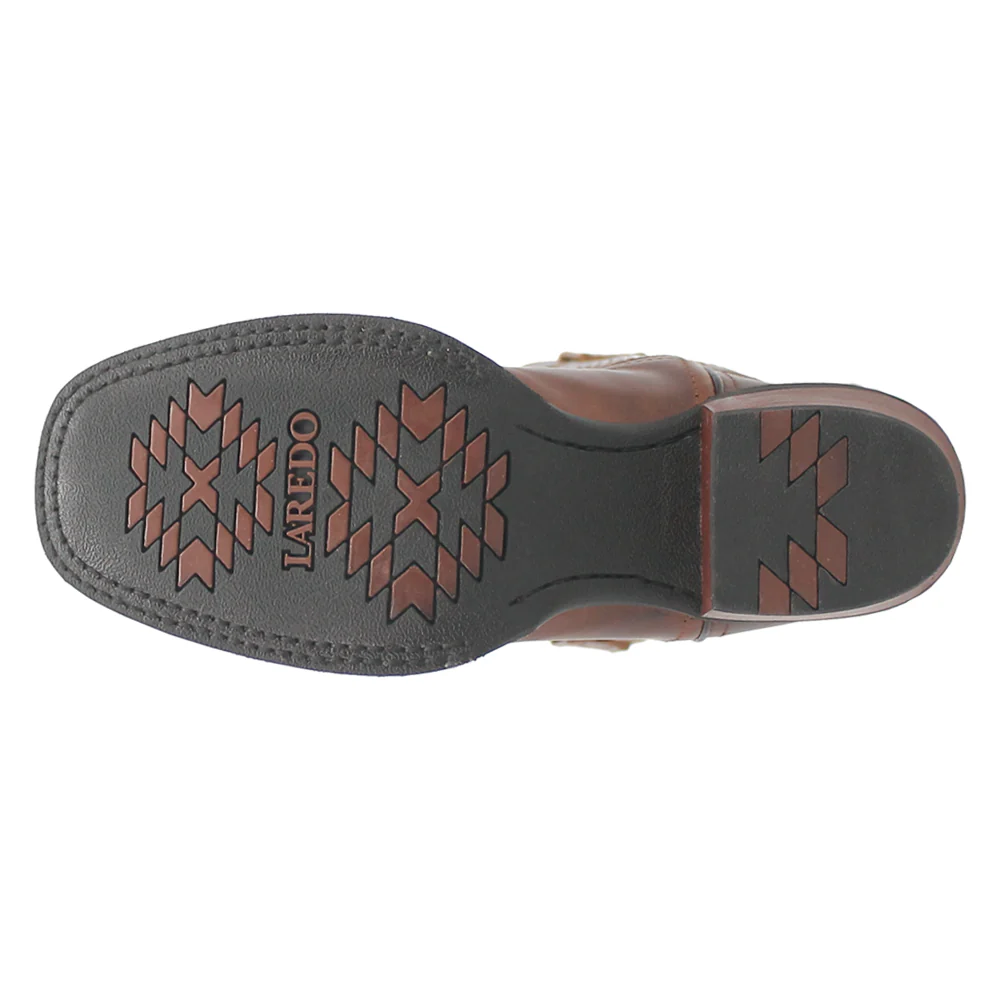 Sable Embroidered Square Toe Cowboy Boots - Image 5