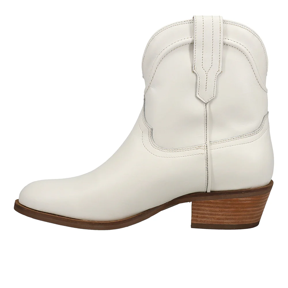 Seguaro Round Toe Pull On Cowboy Booties - Image 3