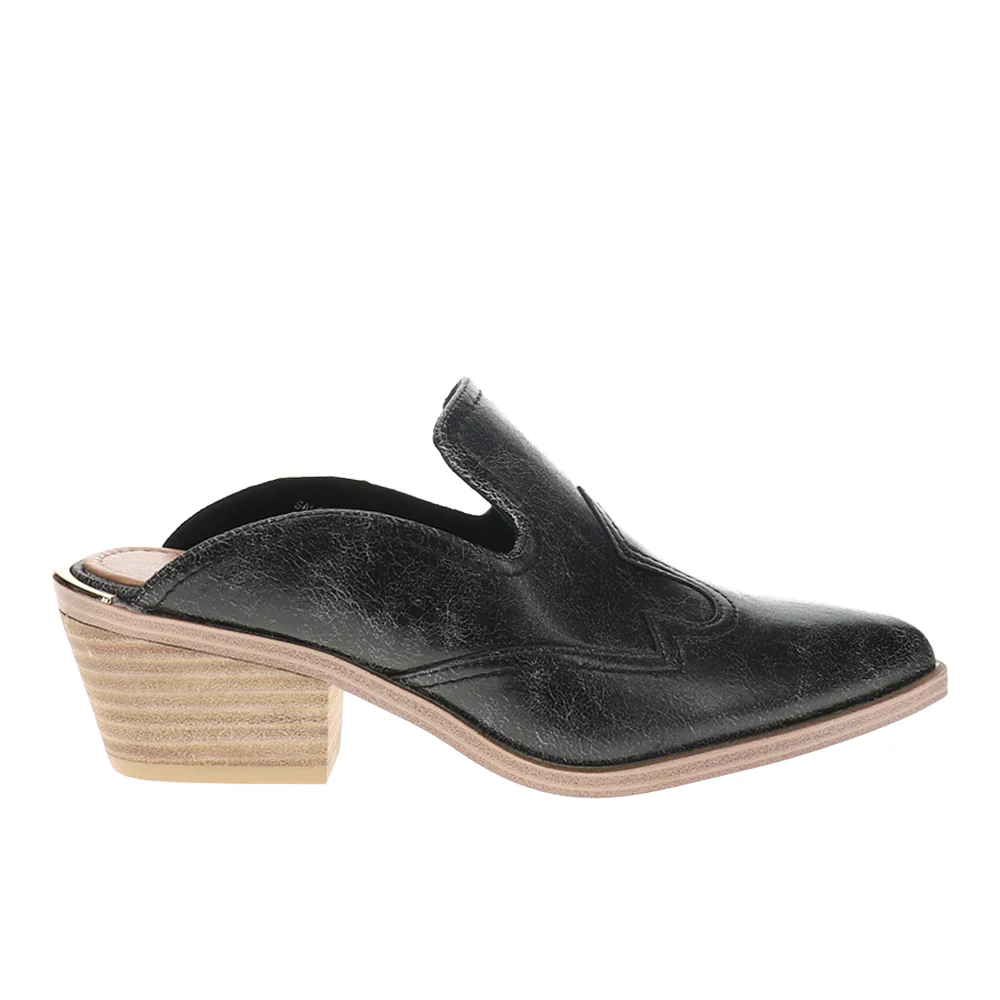 Saloon Pointed Toe Block Heel Pumps