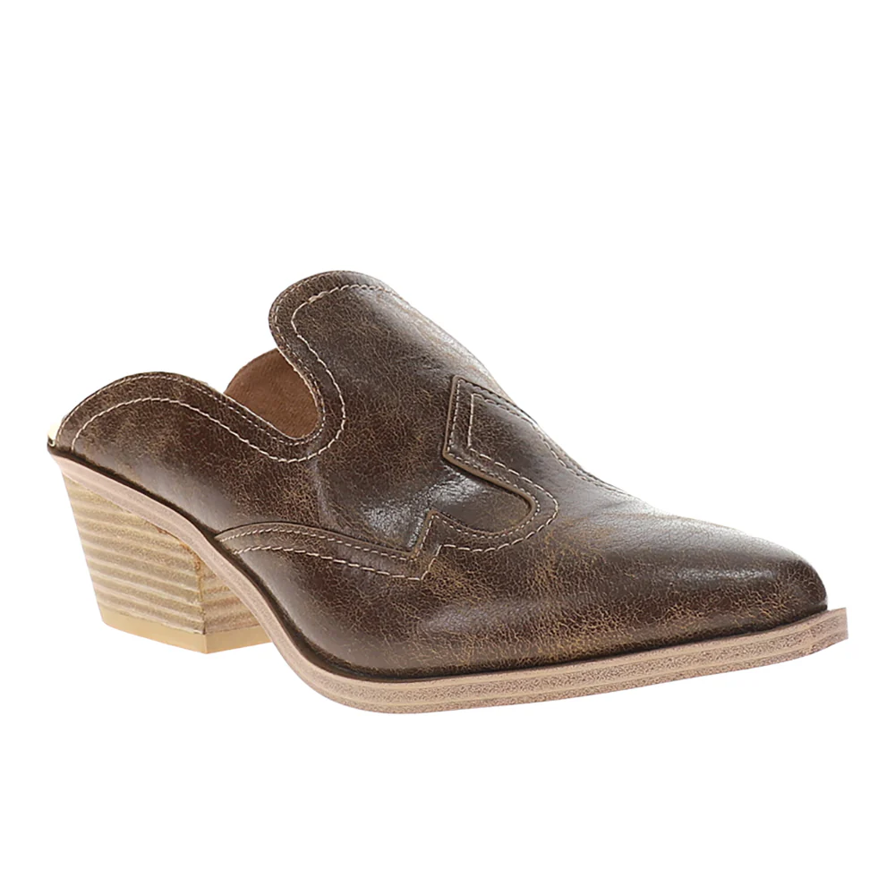 Saloon Pointed Toe Block Heel Pumps - Image 2