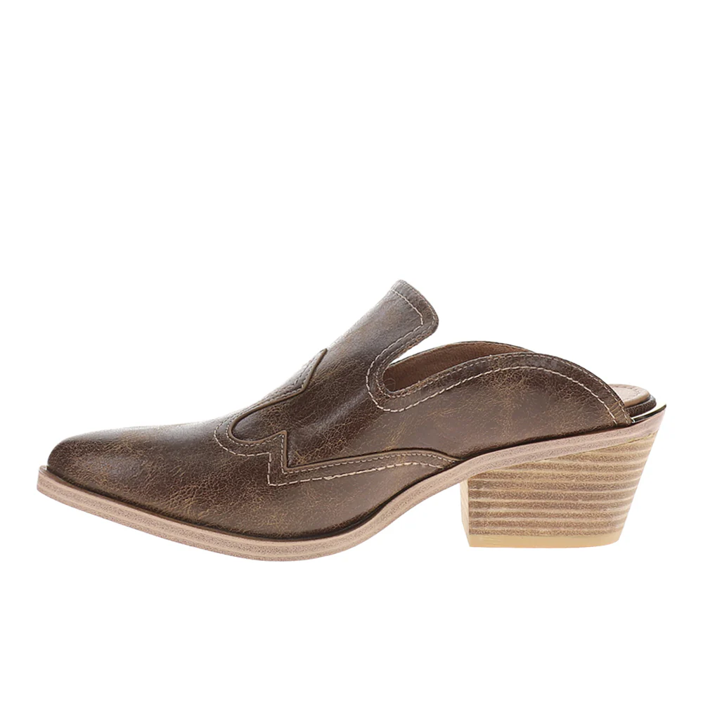 Saloon Pointed Toe Block Heel Pumps - Image 3