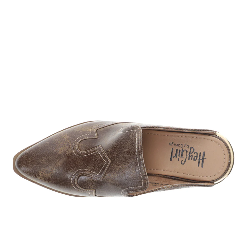 Saloon Pointed Toe Block Heel Pumps - Image 4
