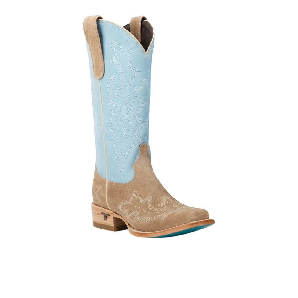Saratoga Embroidered Square Toe Cowboy Boot - Image 2
