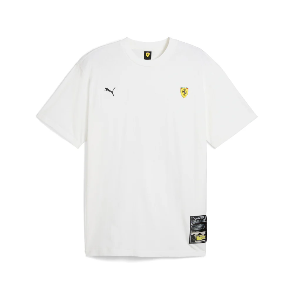 Scuderia Ferrari Color Splash Graphic Crew Neck Short Sleeve T-Shirt