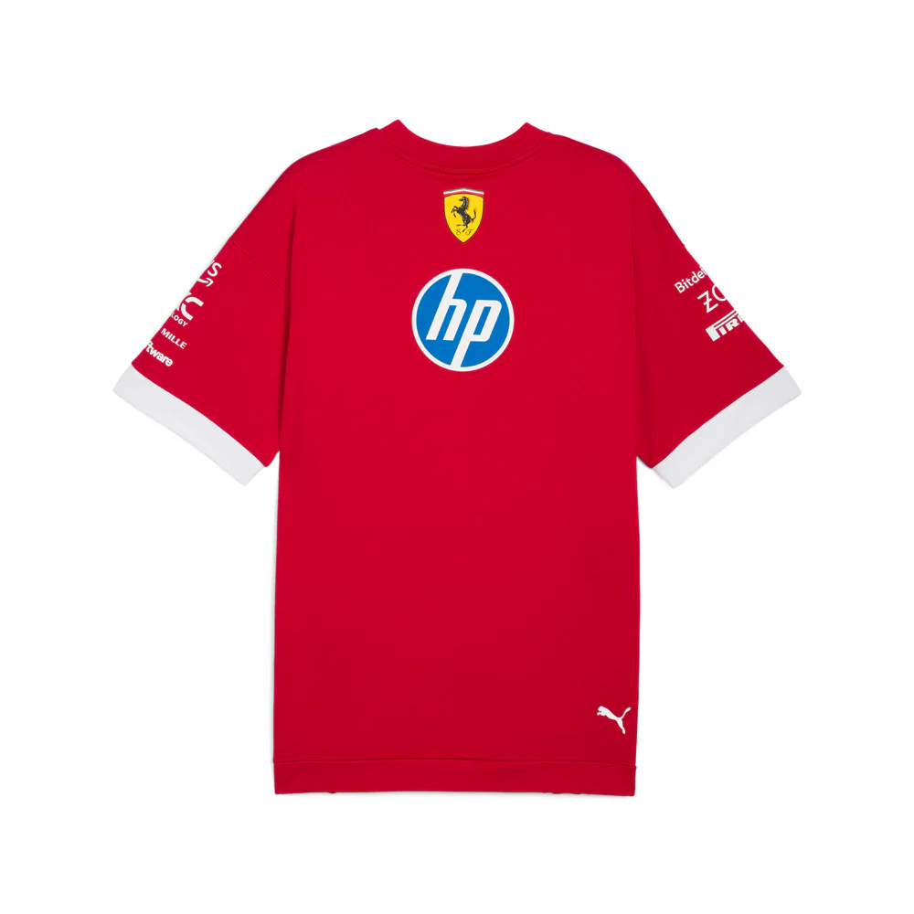 Scuderia Ferrari Drivers Logo Crew Neck Short Sleeve T-Shirt - Image 2