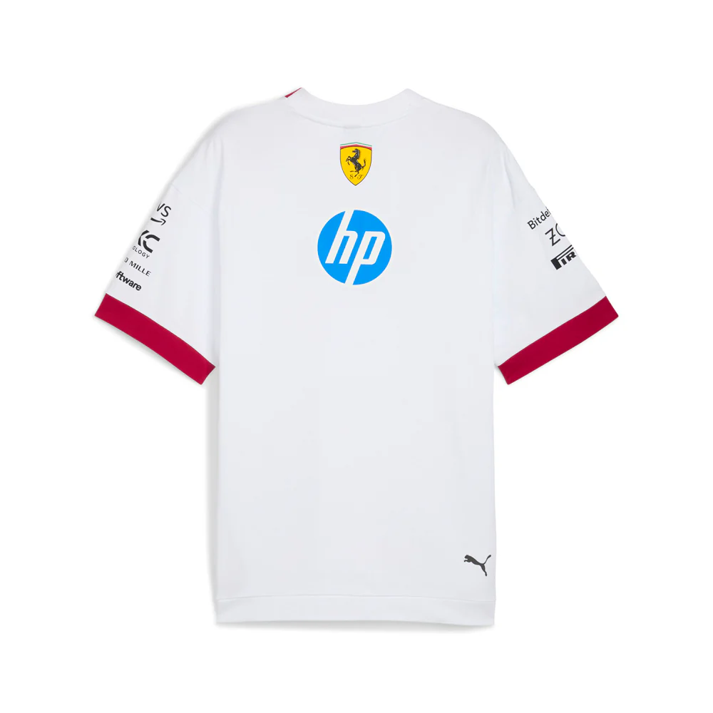 Scuderia Ferrari Drivers Logo Crew Neck Short Sleeve T-Shirt - Image 2