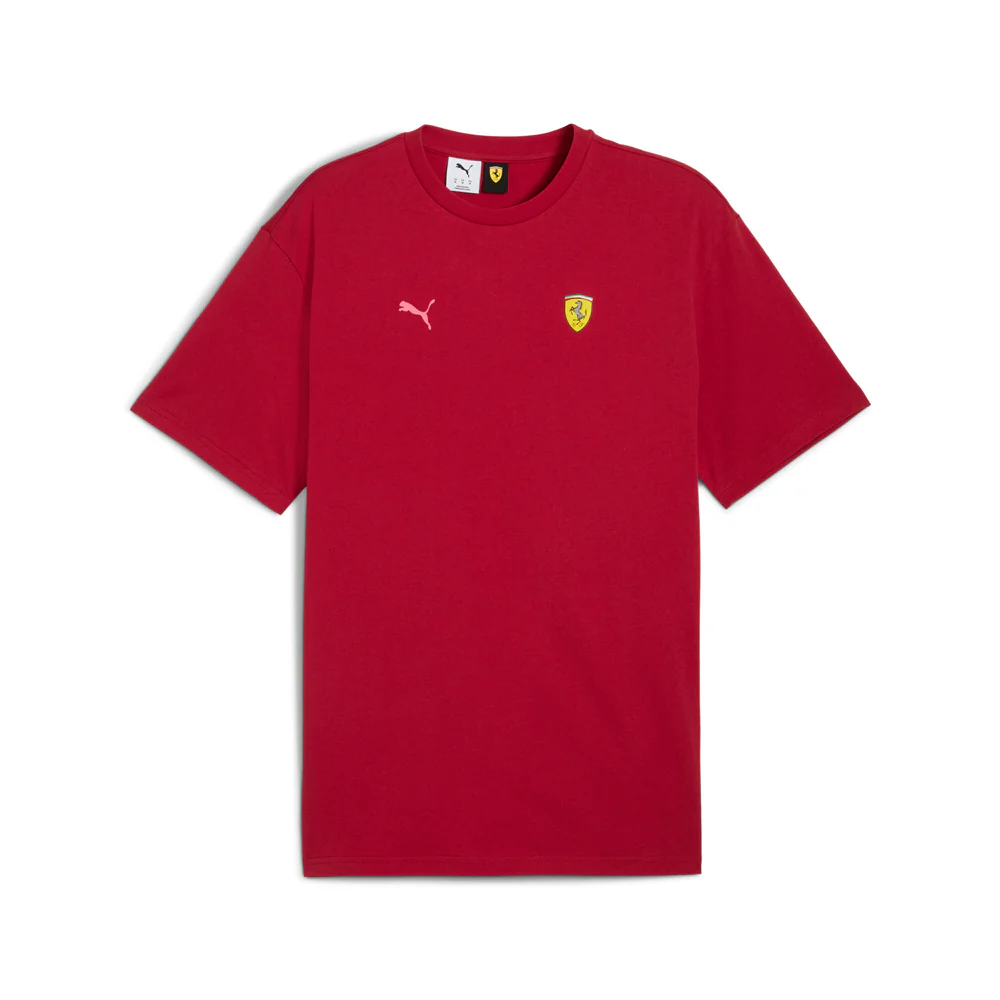 Scuderia Ferrari Miami Graphic Crew Neck Short Sleeve T-Shirt