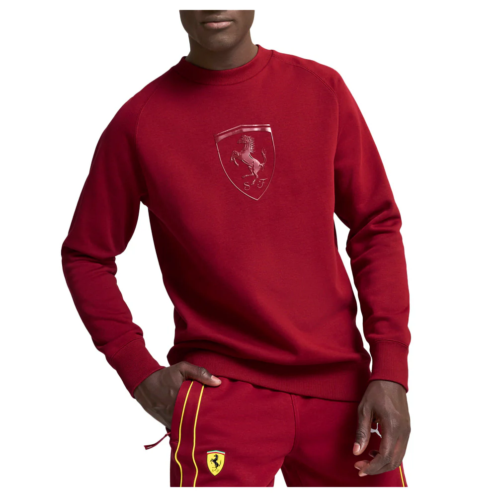 Scuderia Ferrari Race Graphic Long Sleeve Motorsport T-Shirt - Image 3