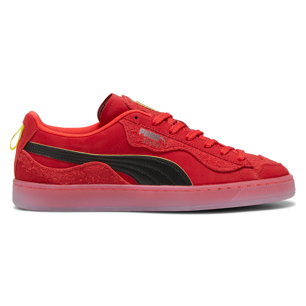 Scuderia Ferrari Suede Trippy Lace Up Sneakers