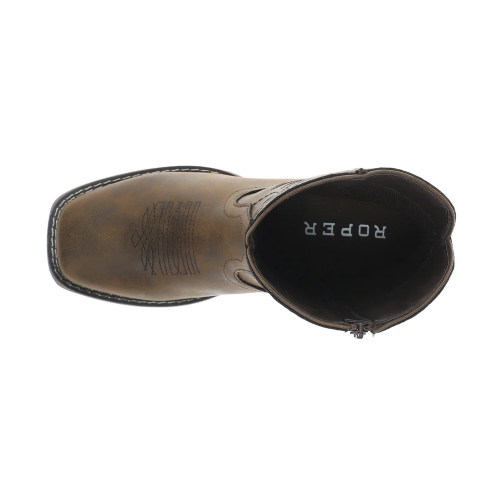 Shayla Embroidered Square Toe Zippered Cowboy Booties - Image 4