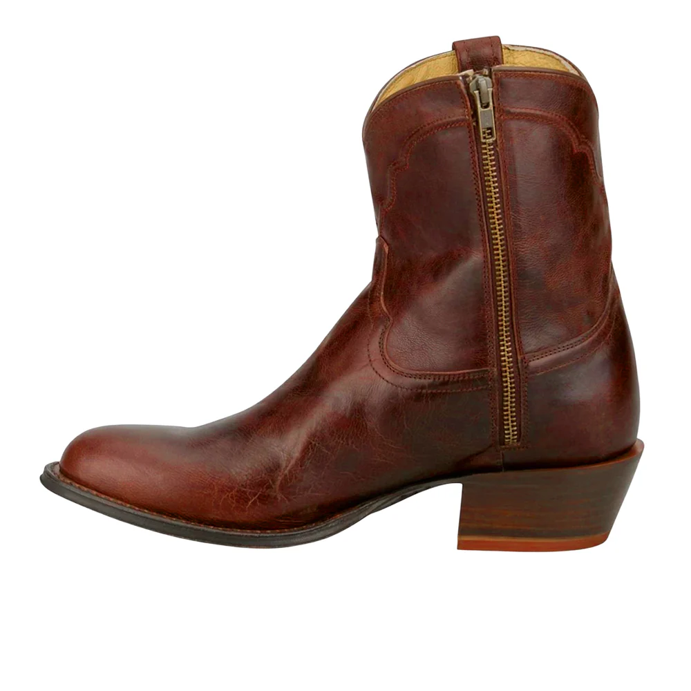 Sheridan 8 Inch Round Toe Zippered Cowboy Boots - Image 3