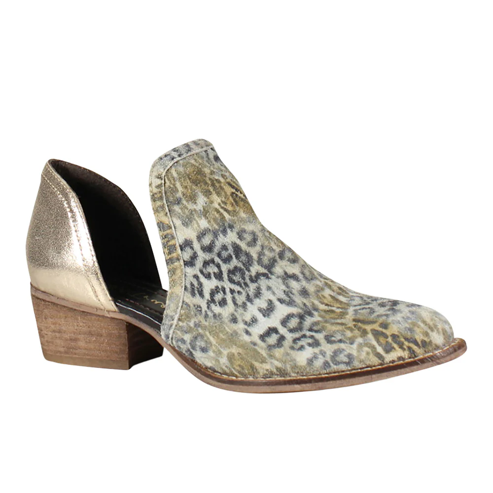 Shy Town Metallic Cheetah Cowboy Booties - Image 2