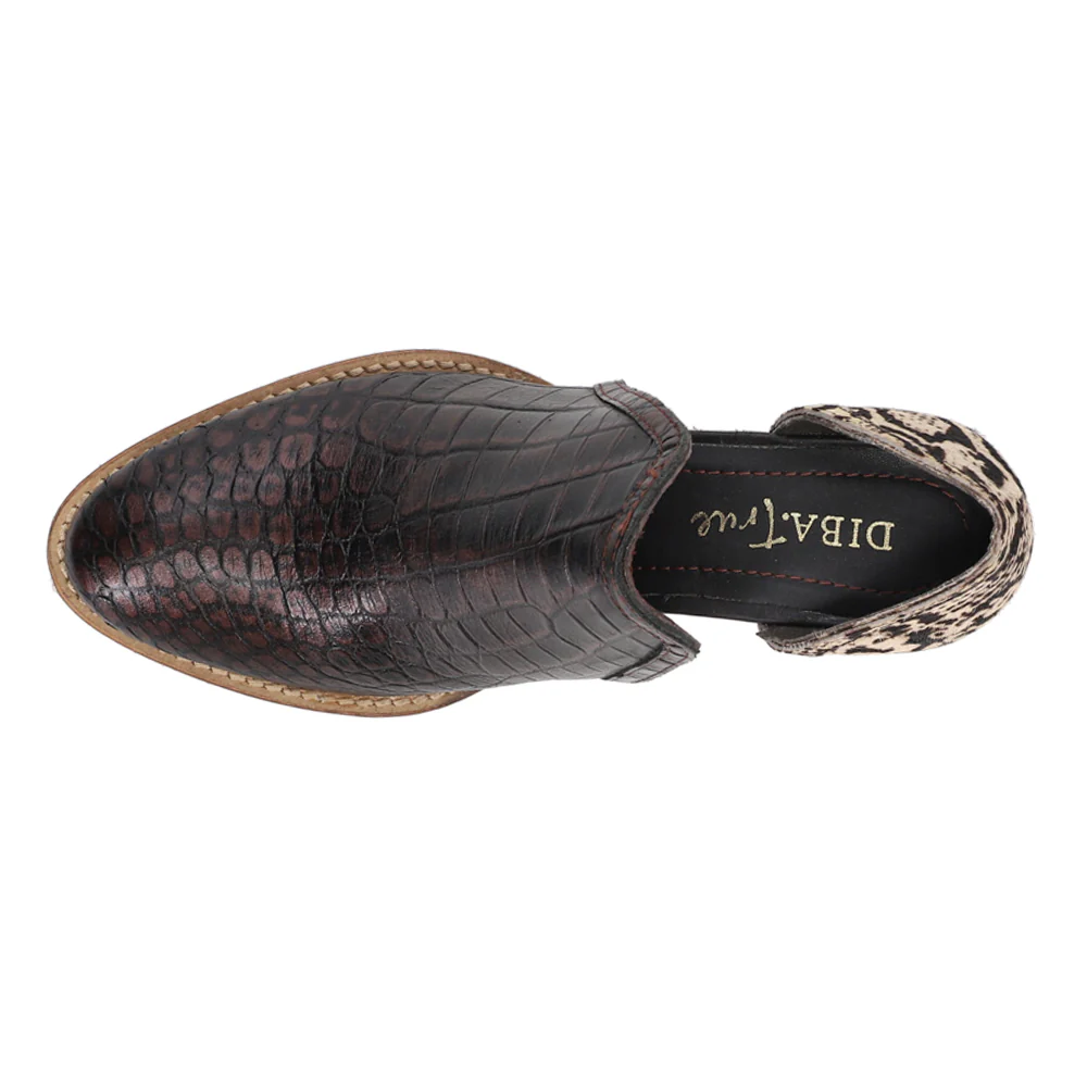 Shy Town Croc Round Toe Cowboy Booties - Image 4