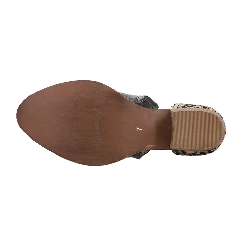 Shy Town Croc Round Toe Cowboy Booties - Image 5