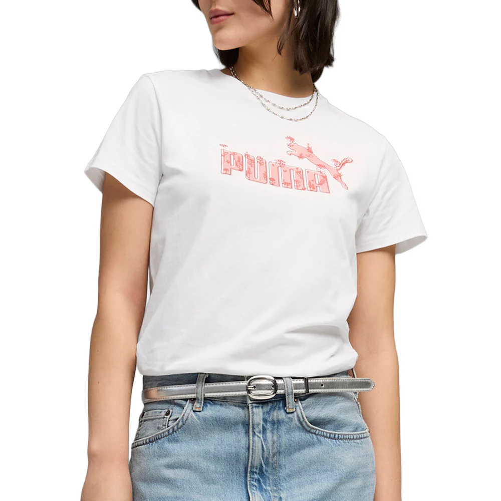 Sketched Florals Crew Neck Short Sleeve T-Shirt - Image 5