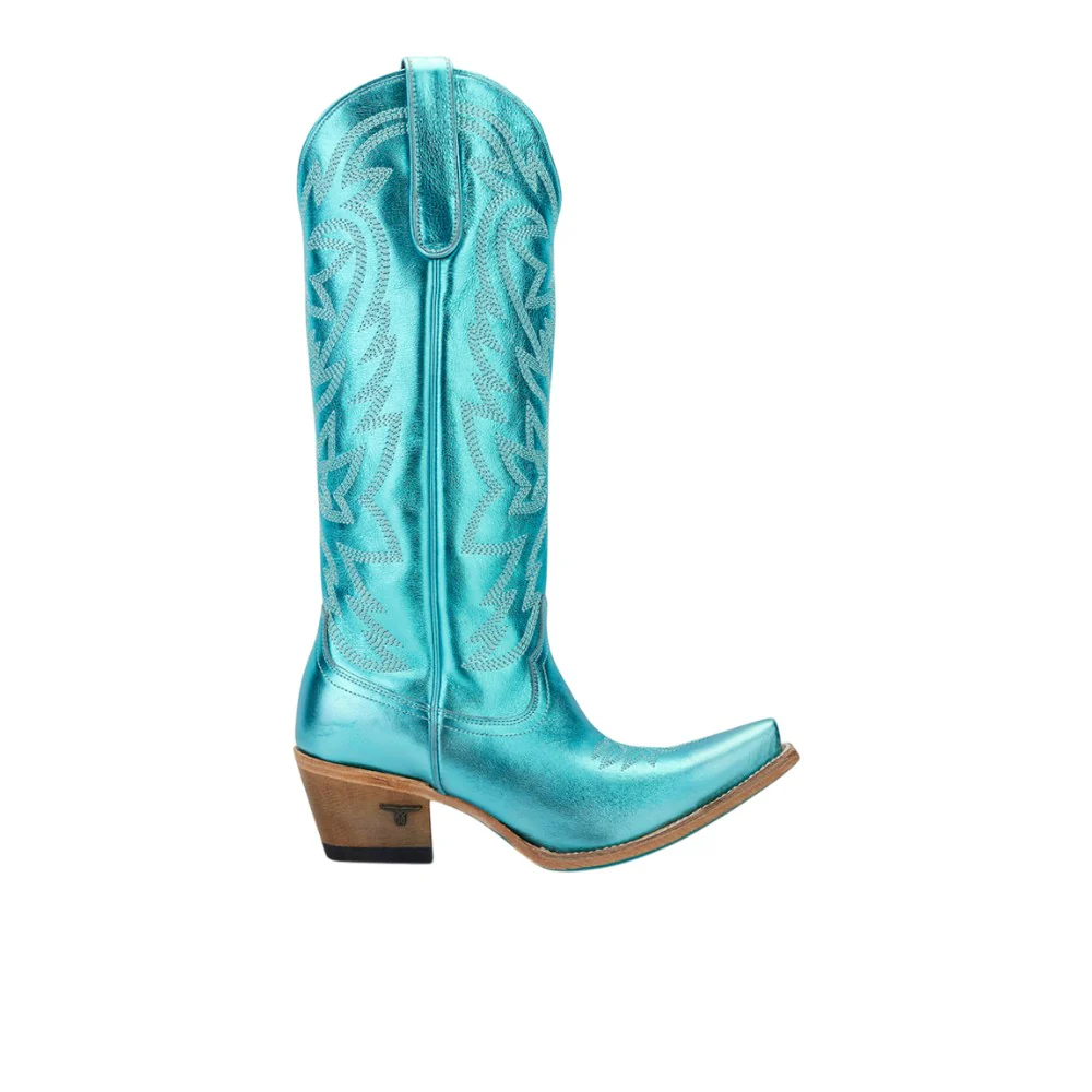Smokeshow Embroidered Metallic Snip Toe Cowboy Boot