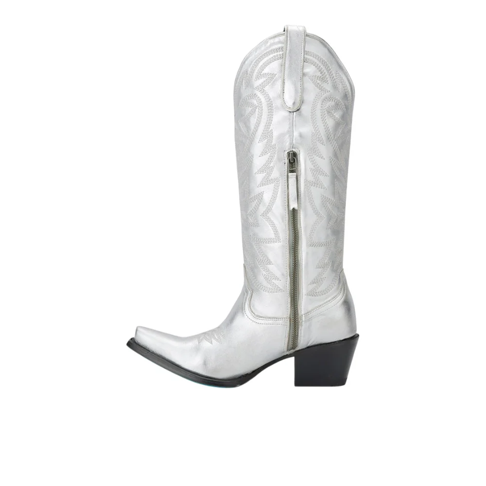 Smokeshow Embroidered Metallic Snip Toe Cowboy Boot - Image 3