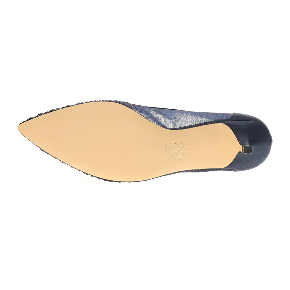 Sofie Rhinestone Pointed Toe Kitten Heel Pumps - Image 5