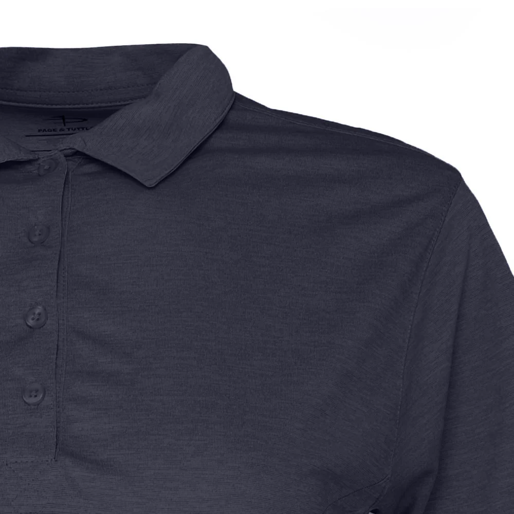 Solid Heather Short Sleeve Polo Shirt - Image 4