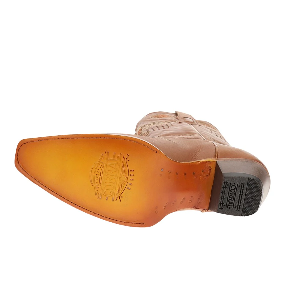 Southwest Embroidered Snip Toe Pull On Cowboy Boots - Image 5