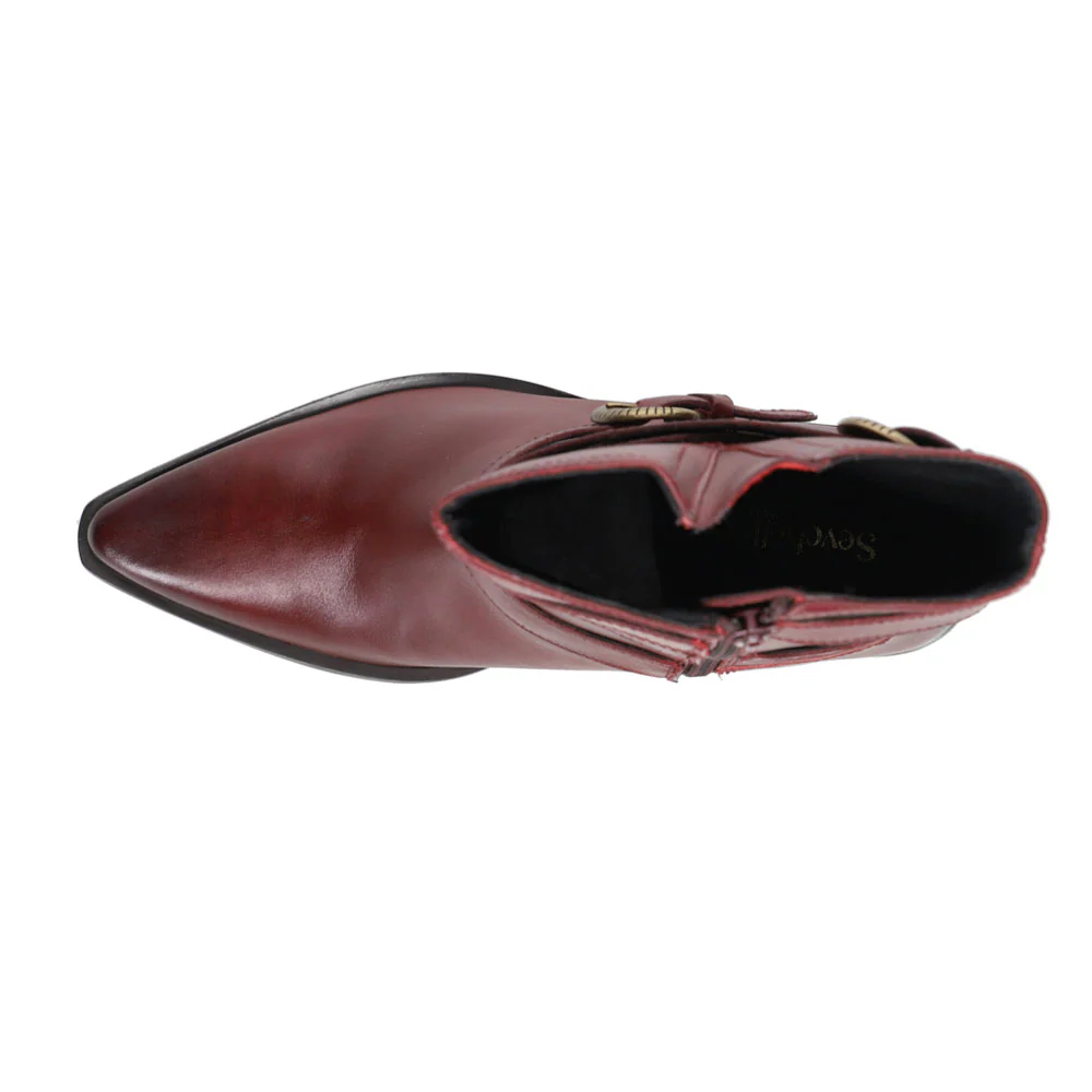 Speak Up Pointed Toe Zippered Cowboy Boots - Image 4