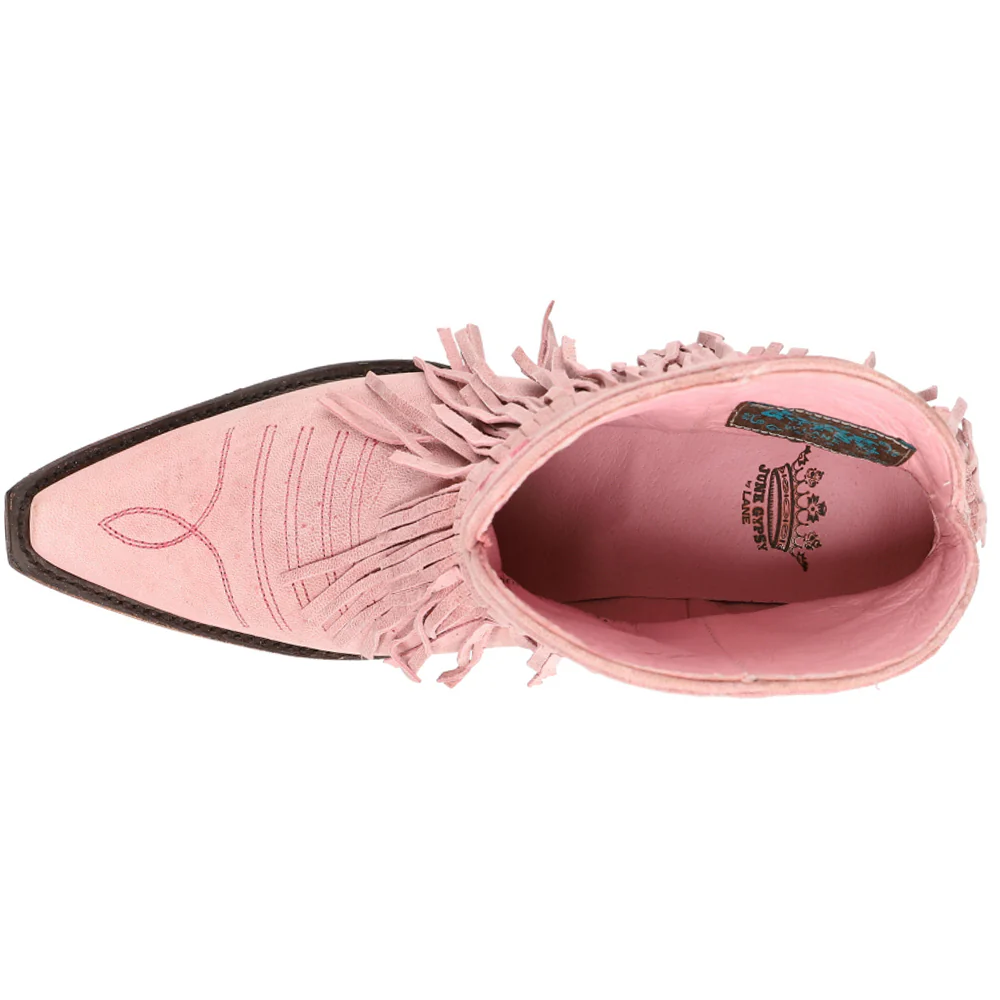 Spitfire Fringe Snip Toe Pull On Cowboy Booties - Image 4