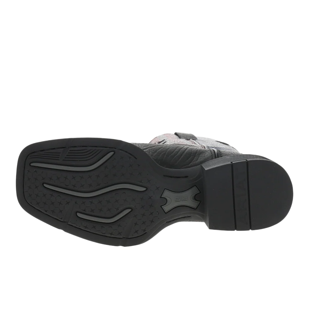 Sport Liberty Antler Embroidered Square Toe Pull On Cowboy Boots - Image 5