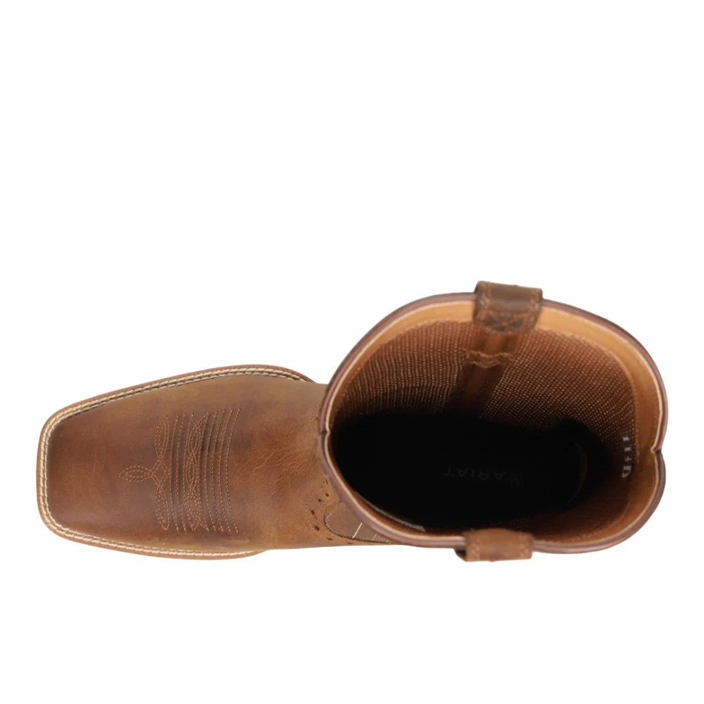 Sport Wide Embroidered Square Toe Pull On Cowboy Boots - Image 4