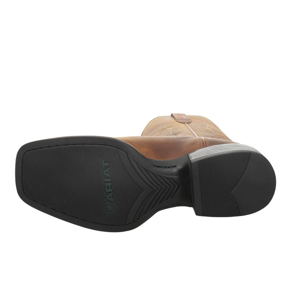 Sport Wide Embroidered Square Toe Pull On Cowboy Boots - Image 5