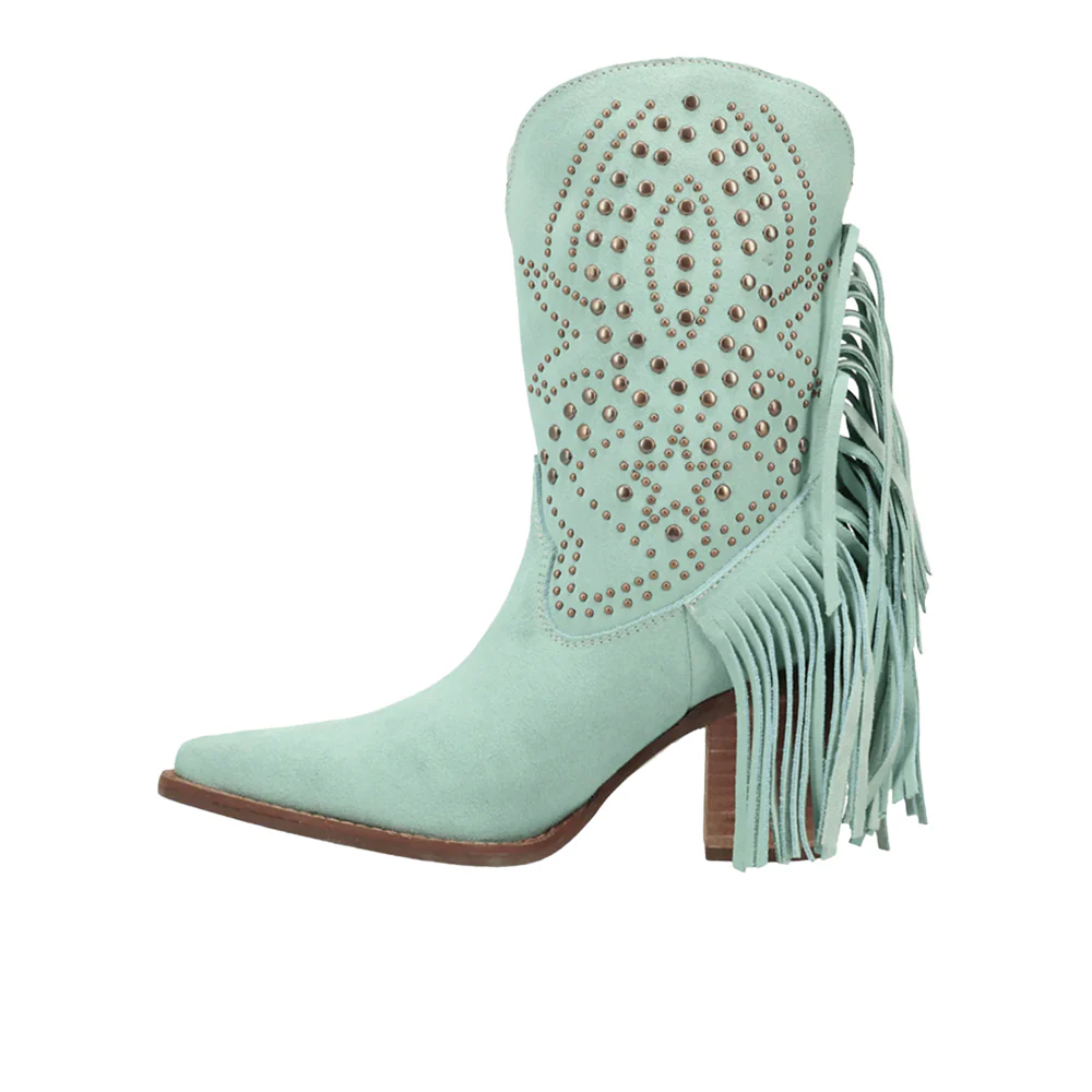 Star Power Suede Leather Booties - Image 3