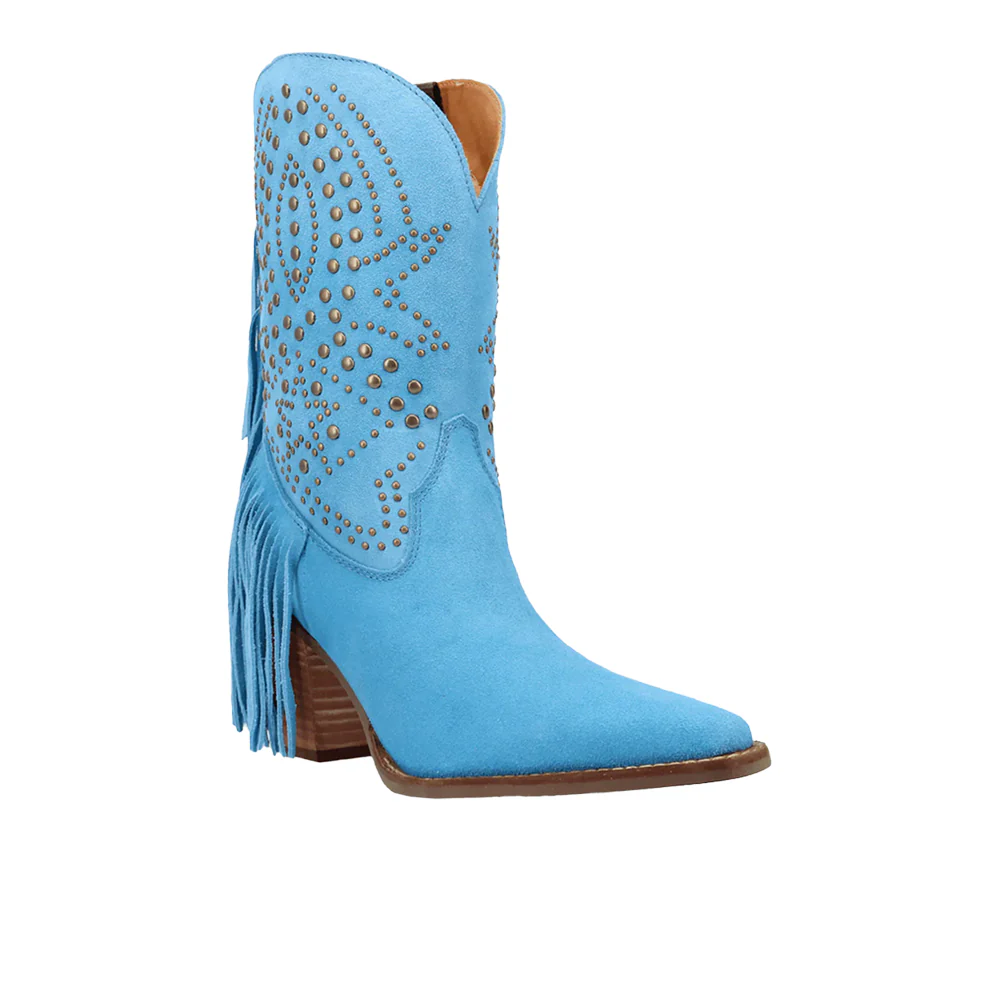 Star Power Suede Leather Booties - Image 2