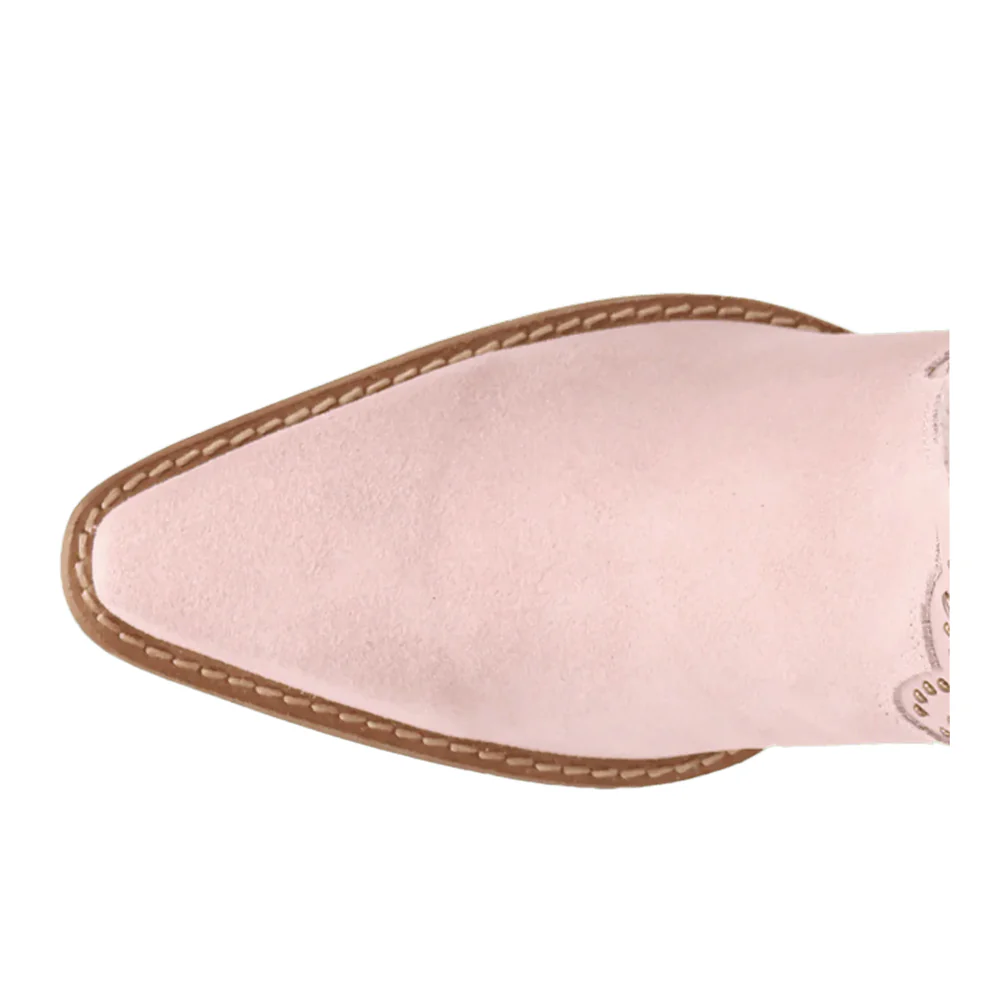 Star Power Suede Leather Booties - Image 4